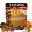 PowderVitamin Mashroom Organik Kopi Tersertifikasi Mand & Mycotoxin Free GrassFed Collagen Types I & III 8 Fruiting Body Mushroom Diuji untuk Dikonsumsi Energi Fokus BetaGcales & kekebalan 15 Servis