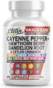 Bersihkan Nutra Cayenne Pepper Capsules dengan Hawthorn Berry, Dandelion Root, Ceylon Cinnamon, Garlic, Ginger, Berberine, Apple Cider Vinegar, Milk Thistle, Beet Root, Aloe Vera Pills & More
