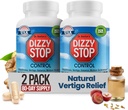 Vertigo Relief Product & Non Drowsy Motion Pills: Nausea and Dizzy, Ginger & Grape Seed Formula, Ear Balance Inner, Mobil, Cruise & Travel Escory, Dukungan Perut (80 Cacah - Paket 2)