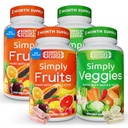 Hanya Peleton Alam - Dikemas dengan 42 Buah yang Berbeda & Sayuran - 2- Bulan Supply - Dibuat dengan Real, None-GMO Whole Foods - Mendukung Energi & Overall Wellness - Soy- Bebas - 360 Kapsul