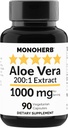 MontaHERB Aloe Vera 1000 mg - 200x Extract - 90 Capsules