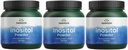 Swanson 100% Pure Inositol Powder - Alami Penambahan Fokus & Relaxation - Nerve & Cellular Dukungan - (8oz) 3 Pack