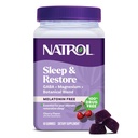 Natrol Sleep & Restore Magnesium Glycinate Blend Gummies, Magnesium for Sleep Aids for Adules, Melonatin- Free, Cherry Flavored, 30 Day Suppply
