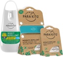 Mosquito PARAKTO, Insect & Bug Spray Bundle - termasuk Spray, Turquoise Wristband & 4 Isi Ulang Bebas 124; DEET, Citronella EscoreOil, Sempurna untuk Camping, Hiking, Perjalanan Aktivitas Luar