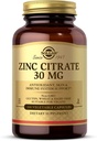 Solgar Zinc Citrate Vegetable Capsules, 100 Count, Non- GMO, Gluten Free, dan Kosher, Menyediakan Kesehatan Sistem Abadi, Sehat Skin dan Mata, Normal Rasa dan Vision