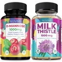 D Mannose 1000 mg & Milk Thistle 1000 mg 120 Capsules Masing-masing