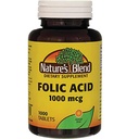 Nature 's Blend Folic Acid 1000 mcg 1.000 mcg 1000 Tab