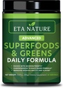 50 Powder Super Hijau - sayuran Powder Superfood dengan Buah dan Suplemen Sayuran - Supergreens Green Powder untuk Energi, Divalry, Vitalitas & Kebal - 30 Servis Vegan dan Non-GMO