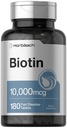 Horbäach Biotin 1000mcg 124; 180 Fast Dissolve Tablets 124; for Women & Men & 4; Beauty Supplement 12.4; Vegetarian, Non- GMO, Gluten Free