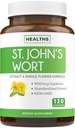 St John 's Welt Capsules - Spont & Powerful Saint John' s Welt Extract & Whole Herb Complex Standardized untuk 900mcg Hypericin untuk Balancing Daily Mood Dukung - Vegan Non-GMO & Lab Verified (120 Caps)