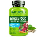 NATURELO Mens Multivitamin - Whole Food Multivitamin for Men with Vitamin, Mineral - 120 Vegetarian Capsules for Energy, Brain, Heart, Eye Health *
