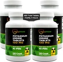 Radaition Tablets 126; Potasium Iodide 130mg 124; KI Pil 126; (4 Pack) 480 Total Tablet
