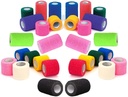 Prairie Horse Suppply Vet Cold Tape Bulk (Asported Colors) (6 Pack) (4 Inches Wide) Vet Crap Medical Aid Tape Self Adhesive Adhesive Adherent for Ankle Wrist Spows and Swelling