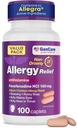 Relief GenCare Allergy Pills - Fexofenadine 180mg 24 Hour Noowsy Algergy Medicine Antihistamine, Banding to Allegra 24 Hour Non Drowsy Pills for Itchy Eyes, Runny Nose, Hives (100 Count)