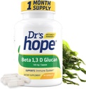 Beta 1.3D Glucan 200mg 60 Veggie Capsules - untuk Imune Wellss - Bersihkan Formula Suplemen - 2 Capsules / Day, Persediaan 1 - dibuat di Amerika Serikat