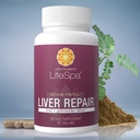 LifeSpa Whole Herbs Repair; Liver Detox 124; Liver Cleanse and Repair; Suplemen Kesehatan untuk Kesehatan Liver 124; Mendukung Liver dan Detox kandung kemih 124; 90 Capsules 1244; 475mg