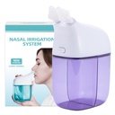 Sistem Pengawasan Nasal, Nasal Rinse Machine, Sinus Rinse Machine, Sinus Cleaner Machine with Salt Water Tank & Limbah Collection Tank - Nose Cleaner for Sinus, Sinus Adult, Allergy Relief - Purple