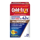 Cold-Eeze Plus Defense Natural Manuka Honey Lemon Zinc Lozenges, Homepathic Cold Remdy, Shortens Common Cold Symptoms, Promotes Immune Health, Sambucus Nigra, Echinacea dan Rose HIPS, 25 Ct.