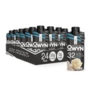 OWYN Pro Elite Vegan-Berbasis Tinggi Protein Shake, Vanilla, 24- Pack, 32g Plant Protein, Pregories, Superfood Greens for Workout and Recovery, 0g Net Carbs, Zero Sugar, Keto (24 Pack)