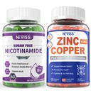 NEVISS Nicotinamide de 500mg Gummies + Zinc Copper Gummies