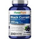 NusaPure Black Currant 10: 1 Ekstraksi, 250 mg Equilial menjadi 2.500mg, per Veg Caps 200 Vegan, Non- GMO