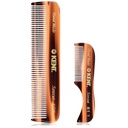 Kent Beard and Mustache Grooming Set - Handmade Pocket Combs for Men 's Travel and Home Use, Mini Combs for Grooming