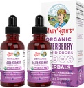 Elderberry Syrup 124; USDA Organik Elderberry 124; Sugar Free Adults & Children Ammune Support Supplement for Ages 1 + 14; Clean Label Project Verified, Vegan, Non-GMO, Gluten Free Glu4; 1 Fl Oz (2 Pack)