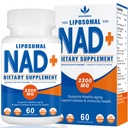 2200mg Liposal NAD + Tambahan - Enhances Cell Energy & Aging Defese, 60 Capsules