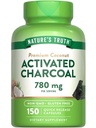 Nature 's Truth Activated Charcoal Capsules 780 mg 124; 150 Pil 124; dari Coconut Shells 124; Non-GMO & Gluten Free Suplemen