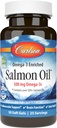 Carlson Salmon Oil, 500mg Omega- 3 s, Wild- Caught Norwegia Oil, Sustainably Sourtgels, 50 Softgels