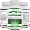Tambahan Dukungan Ginjal, Ginney Cleanse Detox & Repair Formula for Ginjal Kesehatan & Restore, Pil 705mg dengan 21 Herbs - Cranberry Astralus & Juniper untuk Kesehatan Tract Bladder & Urinary, 60 Capsules