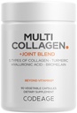 Codeage Multi Collagen Protein + Joint Blend Suplement, Acid Hyaluronic, Bromelain, Turmeriic, Ginger, Boswellia, Astaxanthin - Collagen Hydrolyzed - 5 Collagen Types - NN-GMO - 90 Capsules