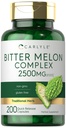 Carlyle Bitter Melon Capsules 2500 mg 124; 200 Count 124; Non-GMO & Gluten Free Extract = 124; Supplemen Kompleks