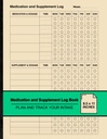Pengobatan dan Suplemen Buku Log: Simple Weekly Logbook 126; Rencana dan Track Intake Anda 124; Besar