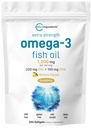 Micro Ingreations Extra Energy Omega 3 Fish Oil Suplemen 1.200 mg Per Serving, 240 Softgels 124; Lemon Flavored 124; Burpless 124; Escheon Acids 124; EPA 220mg + DHA 150mg