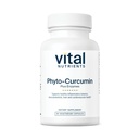 Suplemen Nutonents Vital Phyto- Curcumin Plus Enzymes 12.4; Curcumin Support with Phytoome Extract 124; Dukung untuk Muscle, Bone, Liver, dan Heart Health * 124; Gluten, Dairy, Soy Free Capsules, 60