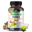 Rhodiola Rosea Supplement Enriched with Ashwagandha, Magnesium, L- Theanine, St. John 's Welt, Lemon Balm - Dukung Mood, Sleeps Quality, and Mental Focus 124; 150 Capsules