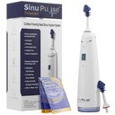 SinuPulse Traveler dengan 30 Paket Sinuair - Cordless Pulsating Nasal Irrigation Sinus Rinse System, Space Saving Cleaner & Relief Machine for Travel, Lebih efektif dari Neti Pot atau Nose Spray Bottle