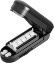 Pill Cutter, Pil Cutter Splitter untuk Pil Kecil dan Kecil, Pil Potong, Vitamin, Tablet, Penyesuaian Pill Cutter untuk Pil Kecil atau Pil Besar dengan Pedang Baja Stainless Tersembunyi Sharp, Perjalanan Sized