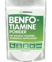 XPRS Nutra Benfotiamine Powder (Thiamine Soluble Happy Heart Thiamine Suplemen - Advanced Vitamin B1 Benfotiamine for a Cognitive Boost - Vegan Frid Benfotamine Powder (.25 Ounce)