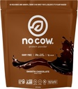 Cow Vegan Protein Powder, Chocolate, 20g Plant Based Protein, Recyclable Bag, Dairy Free, Soy Free, No Sugar Added, Keto Frid, Gluten Free, Alamly Sweetened, Non GMO, Kosher, 1.74 Pound