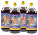 Tahiti Trader Island Style High Potency Noni Juice Pure Noni Fruit Fermentasi untuk Vinegar - Organic Antioxidant SuperFood Support Energy & Body Health - (32oz, 4 Pack)