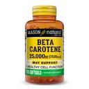 Mason Natural Vitamin A Beta Carotene 25,000 IU, Support Vision, Cell Fungsi & Imune Health, 100 Softgels, Paket 3