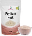 Psyllium Husk Whole 2 lb (32Oz), Gunakan dalam Smoothies, Cooking dan Baking, Unflasheed, Tanah Baik, 100% Natural, Non GMO, oleh Yogi 's Gift ®