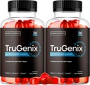 (2 Paket) TruGenix Gummies, TruGenix Gummies for Men, Trugenix TruGenix Advanced Formula, TruGenix ACV Gummies Dukungan TruGenix, Premium Formula Mula, 120 Gummies untuk 2 Bulan