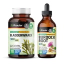 BIO KRAUTER Bladdercrack 100 Capsules & Burdock Root Tincture 4 Fl.