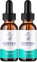 Cortexi Tinnitus Ear Drops - Cortexi 24, Cortexi Liquid Drops, Cortexi Review, Cortexi Drops for Ear Relief (2 Pack - 120 ML)