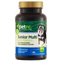 Petnc Natural Care Senior Multi Chewables (60 Count), Daily Dog Multivitamin & Multimineral Dukungan, termasuk Zinc, Magnesium, Besi & More, Supports Overall Health, For Manture Dogs, Liver Flavor