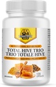 Gold Total Hive Trio Capsules dari Belanda - 120 Veg Caps Sekitar 30- 60 Pelayan - Bee Pollen Royal Jelly & Propolis - Superfoods for Antiokidant Ammune Support - Natural Honey Mix