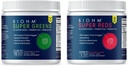 BIOHM Super Reds dan Hijau Bundle, Superfood powder dengan Proposer dan Digetical Enzymes, dikemas dengan Antioksidants dan Polyphenol, Allergen Bebas, Non- GMO, Vegan - 30 Pelayan Masing-masing